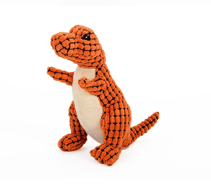 The Zyorabrands™ Squeaky Plush Dinosaur Dog Toy