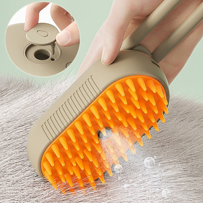 3-in-1 Pet Steam Brush for Cats & Dogs | Zyorabrands