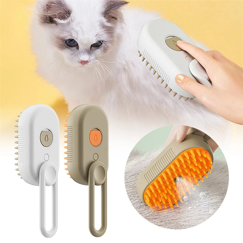 3-in-1 Pet Steam Brush for Cats & Dogs | Zyorabrands