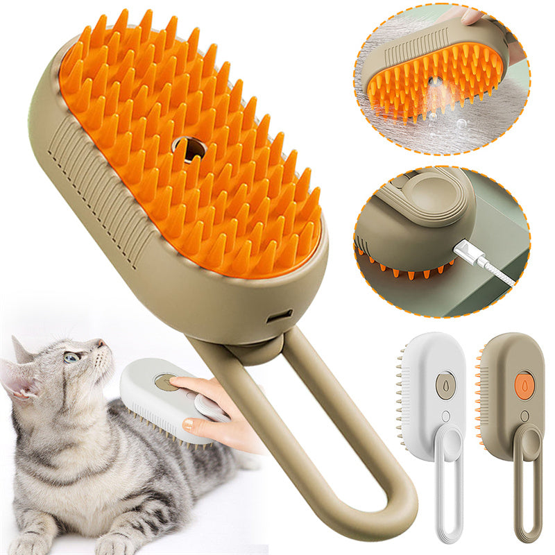 3-in-1 Pet Steam Brush for Cats & Dogs | Zyorabrands