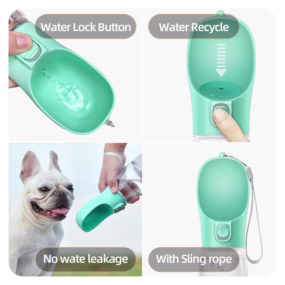 Travel-Friendly Dog Water Bottle - Leakproof Design for Small & Large Dogs, Cats & Outdoor Adventures