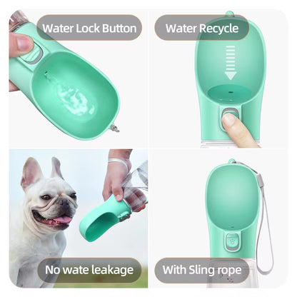 Travel-Friendly Dog Water Bottle - Leakproof Design for Small & Large Dogs, Cats & Outdoor Adventures