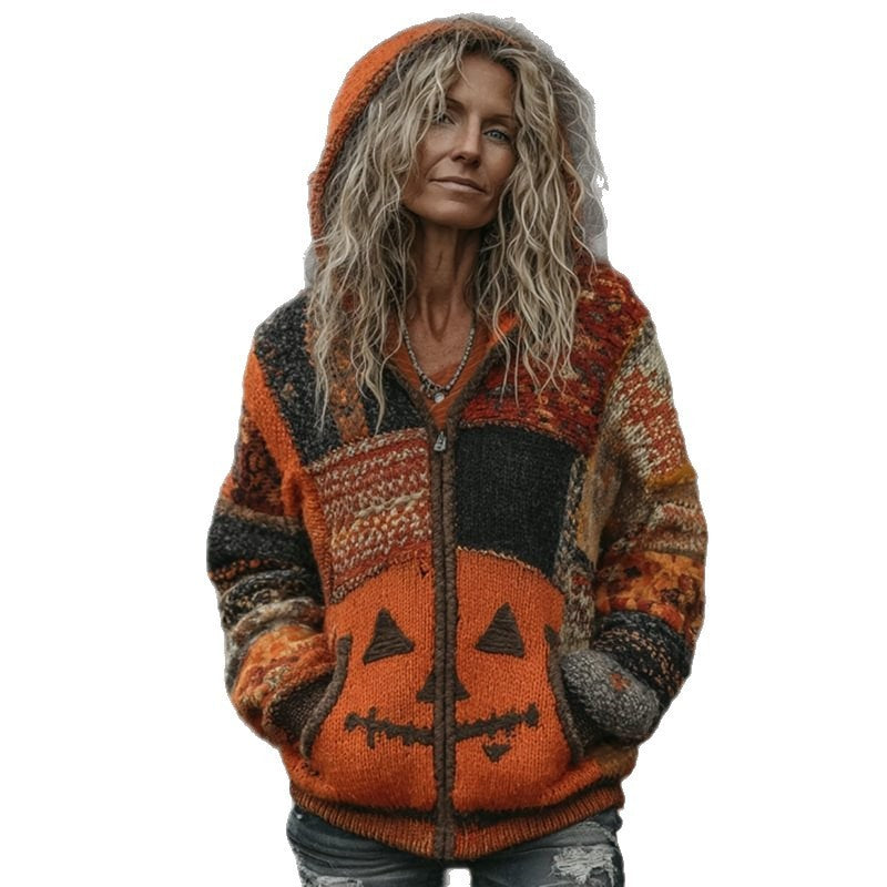 European And American Style Halloween Knitted Sweater