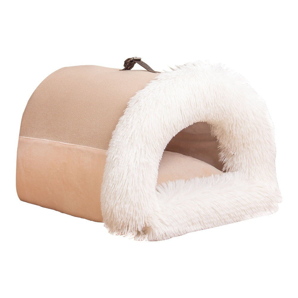 The Zyorabrands™ Cozy Portable Pet Cave Bed