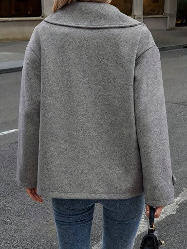 Women's Woolen Coat Loose Short Suit Overcoat